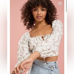 New with tags altard state brooklynn cropped corset top